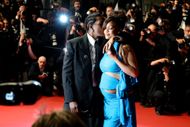 ASAP Rocky and Rihanna at The 78th Annual Cannes Film Festival (image via Getty)